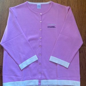 Chanel chance pink cardigan